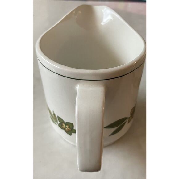 Vintage Studio J & G Meakin MCM Cream & Sugar Set England White Green Retro - Picture 3 of 8